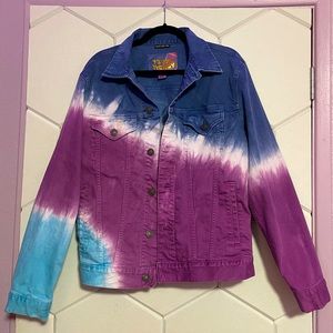 American Eagle X Young Money (Lil Wayne) Men’s Tie Dye Denim Jean Jacket Size M